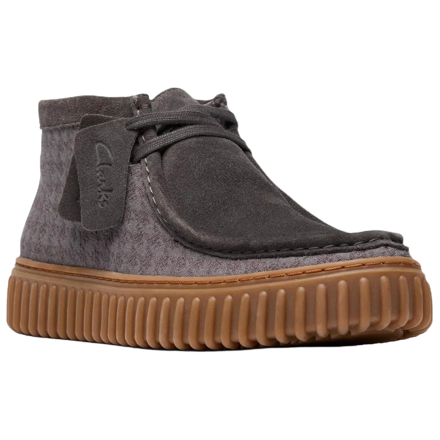 Сапоги Clarks Torhill Hi Искусственная замша Ботильоны Мужские Серые - изображение 3