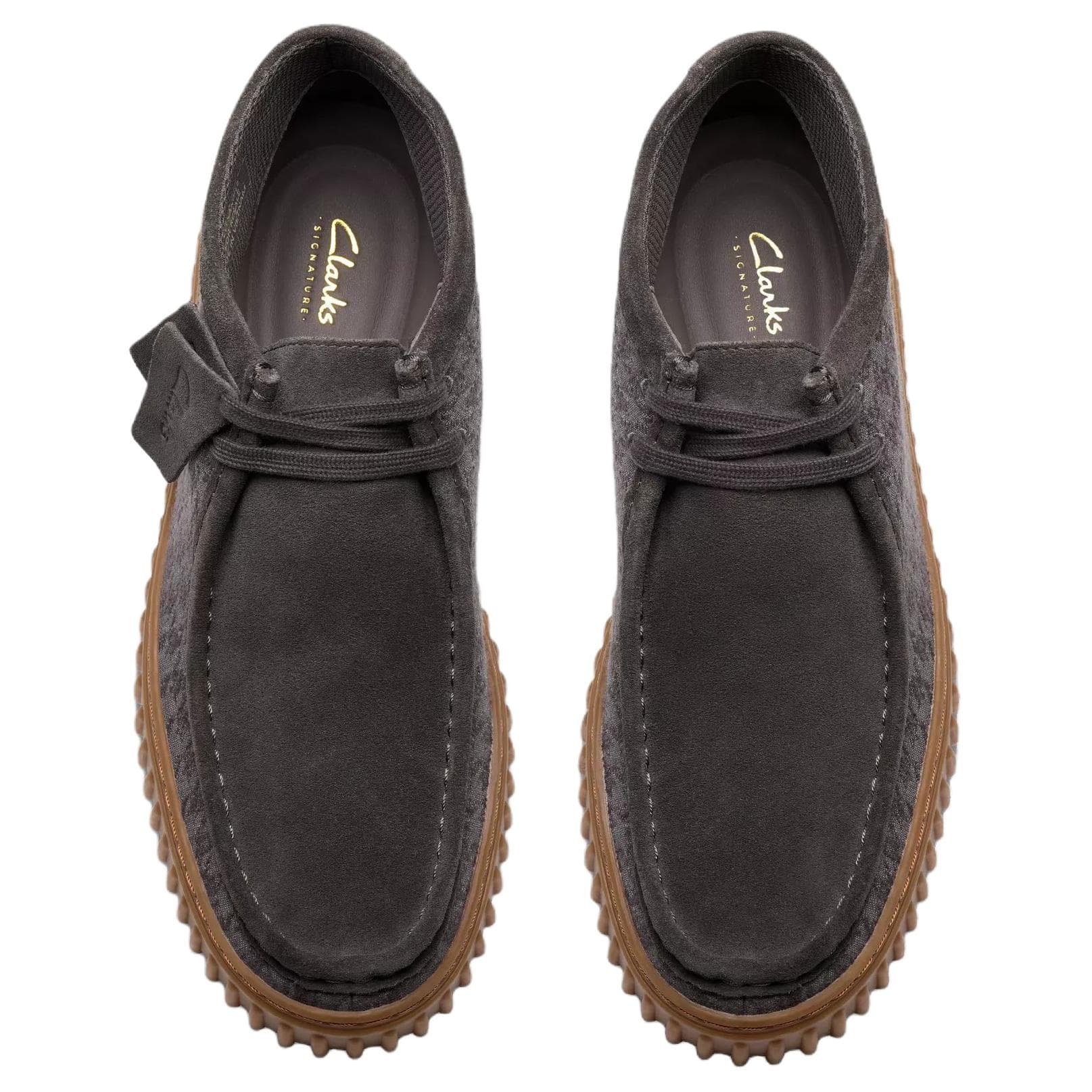 Сапоги Clarks Torhill Hi Искусственная замша Ботильоны Мужские Серые - изображение 4