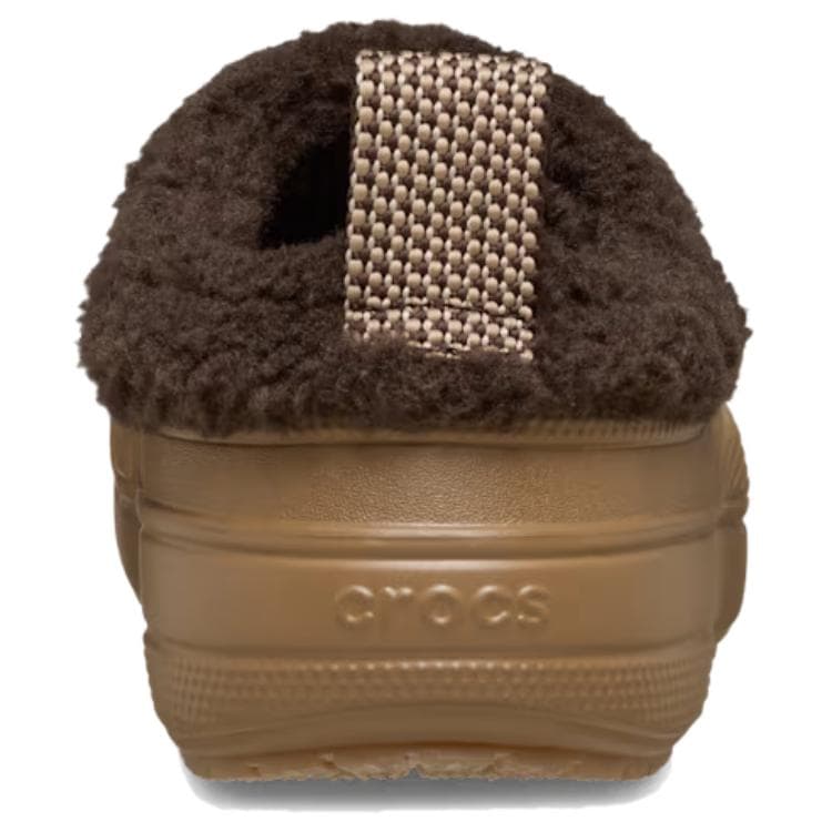 Сандалии Crocs Classic Lined Без специальных функций Закрытые тапочки Унисекс Темная умбра - изображение 5