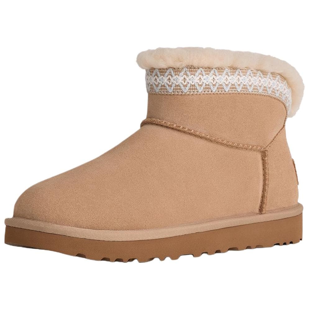 Ботинки зимние UGG CLASSIC ULTRA MINI Корова Спилок Сноубутсы Женские - изображение 2