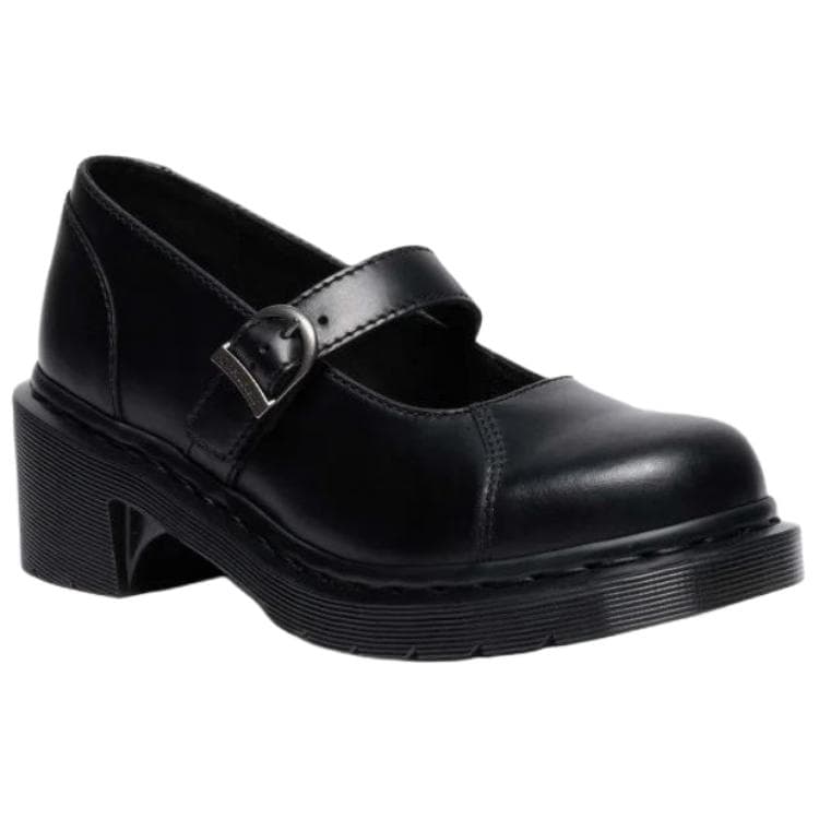 Dr.Martens ALDERSTONE Кожа Грубый каблук Мэри Джейн 6 см Женские Черные - изображение 2