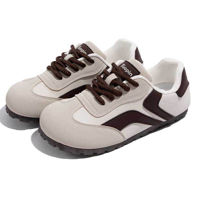 Кроссовки TUOPIN Pai Shoes Осенние и зимние с флисовой подкладкой низкие в стиле немецкой армейской обуви женские белые и черные - изображение 13