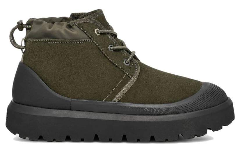 Ботинки зимние UGG Neumel Hybrid Weather Короткие Снежные Ботинки Унисекс Зеленый Черный - изображение 2