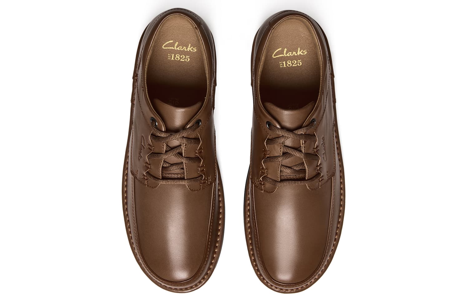Clarks Коровья кожа Повседневная обувь Мужская Коричневая - изображение 3