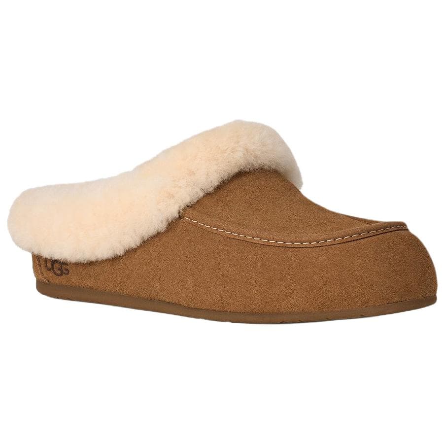 Сандалии UGG ANSLEY с флисовой подкладкой удобные мюли с резиновым покрытием устойчивые к истиранию домашние тапочки для женщин - изображение 3