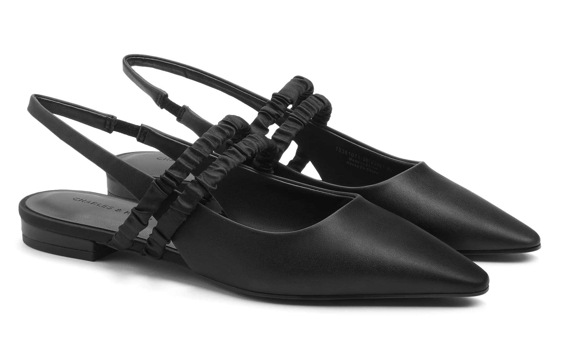 Шлёпанцы CHARLESKEITH ck PU 2.1cm SilverNudeBlack - изображение 2