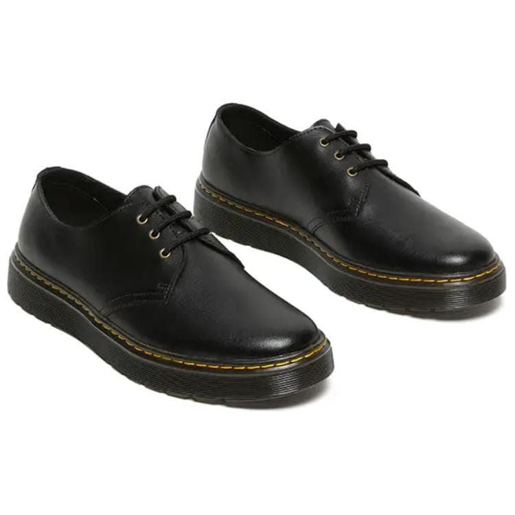 Кроссовки Dr.Martens Кожа Низкие Повседневные Туфли Унисекс Черные - изображение 4