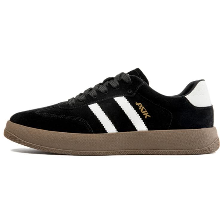 Кроссовки Aokang Vintage Round Toe Low Top Sneakers Black White - изображение 1