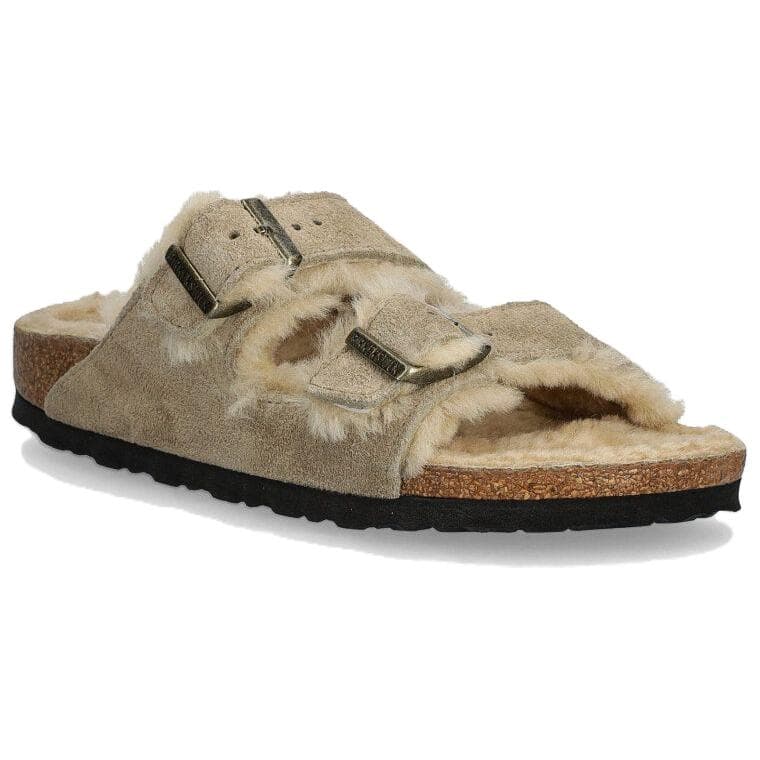 Сандалии Шлепанцы Birkenstock противоскользящие унисекс бежевые - изображение 4