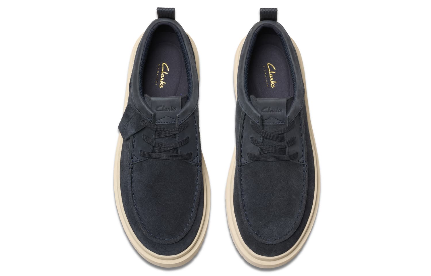 Ботинки Clarks Спилок Коровья Кожа Повседневная Обувь Мужская Синяя - изображение 2