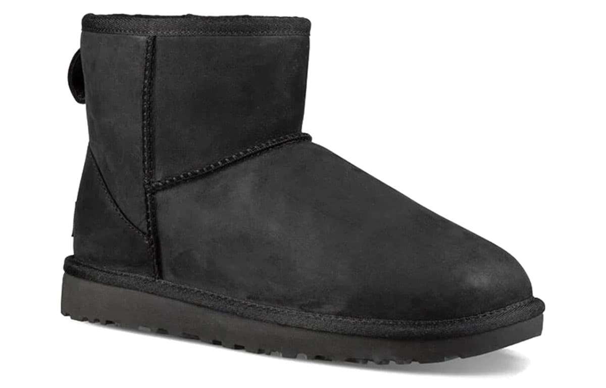 Ботинки зимние UGG Classic Mini Leather Black - изображение 3