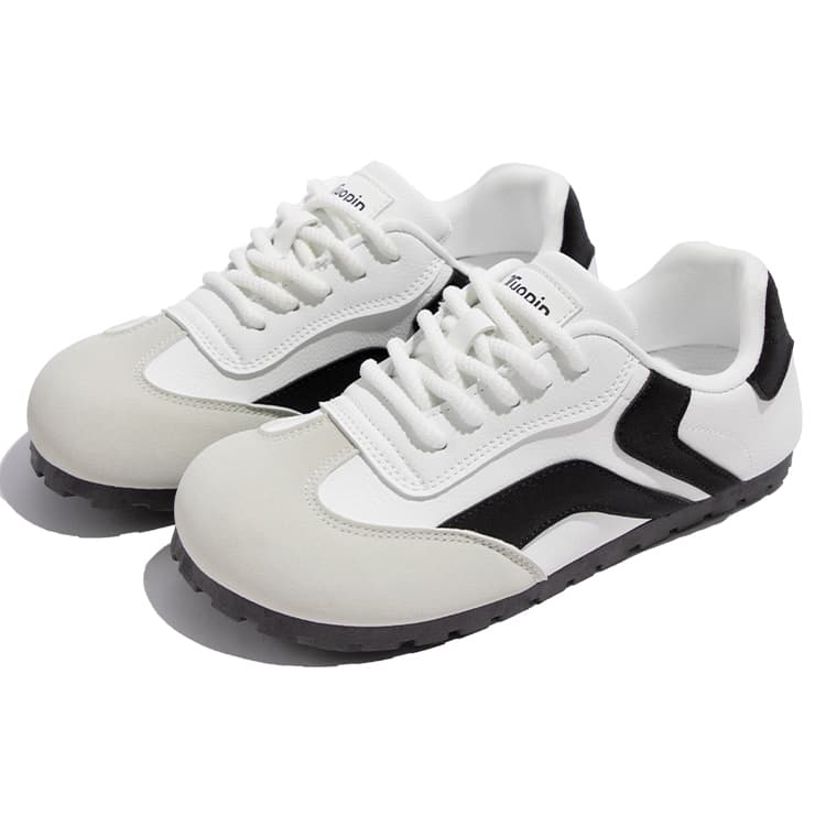 Кроссовки TUOPIN Pai Shoes Осенние и зимние с флисовой подкладкой низкие в стиле немецкой армейской обуви женские белые и черные - изображение 8