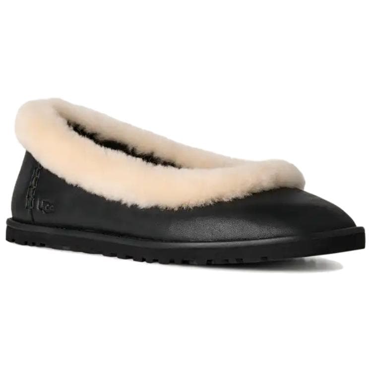 Тапочки UGG Zora Повседневная обувь Женская Черная - изображение 4