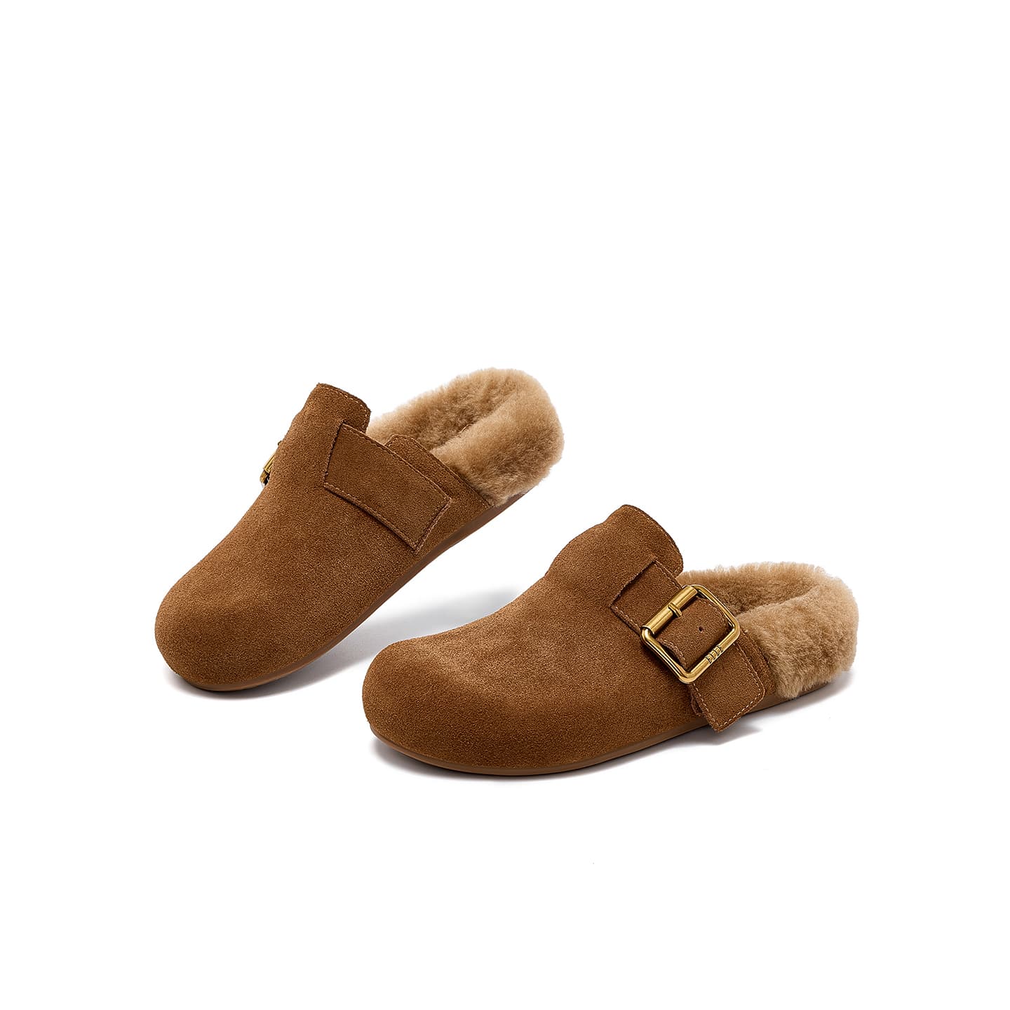 Сандалии ELLE Флисовая подкладка Birkenstock Стиль Обувь Винтажный Повседневный Бизнес Повседневный Слайд-он Утепленная Обувь - изображение 3