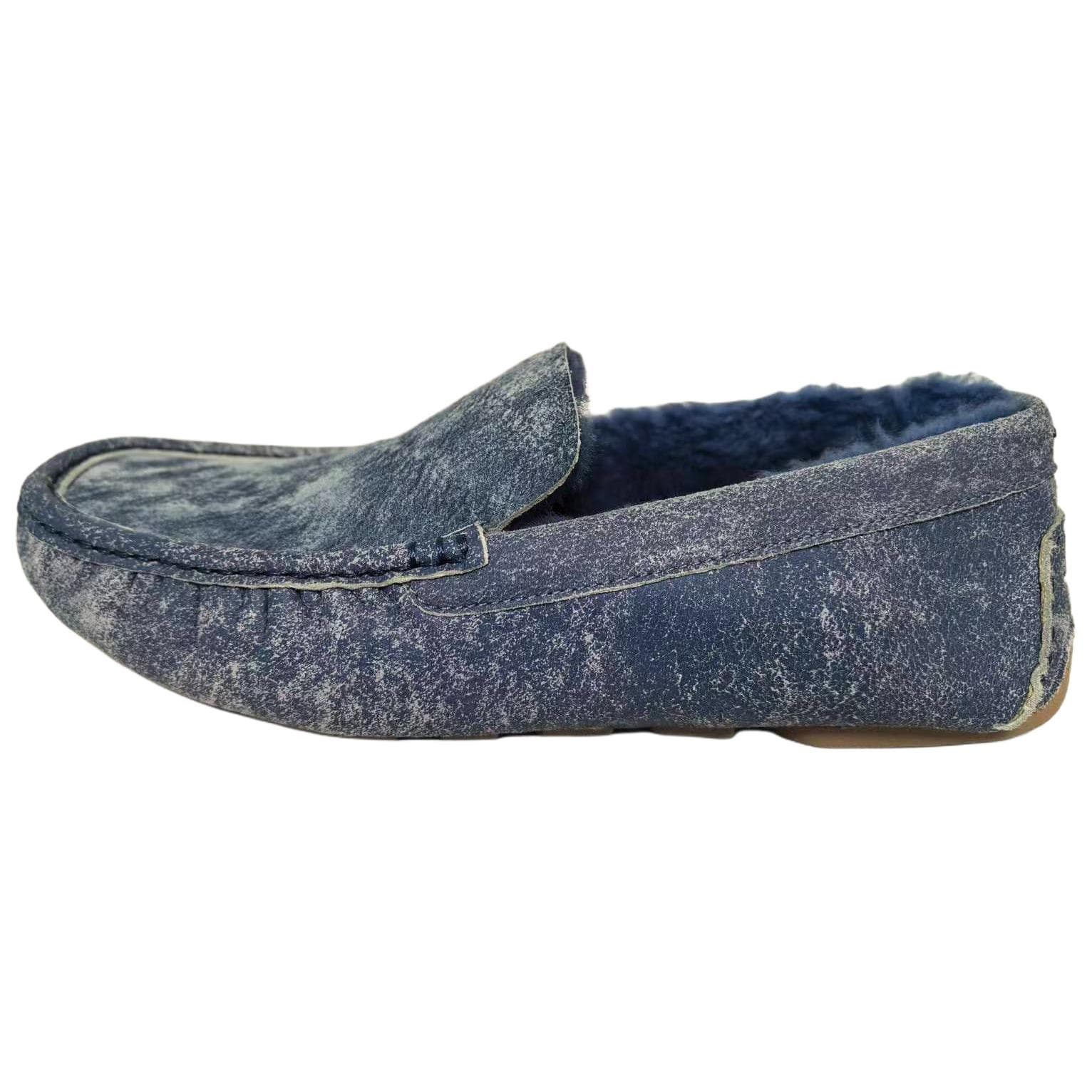 UGG HENRICK TWINFACE Овчина Лоферы с Резиновой Подошвой Мужские Синие - изображение 1