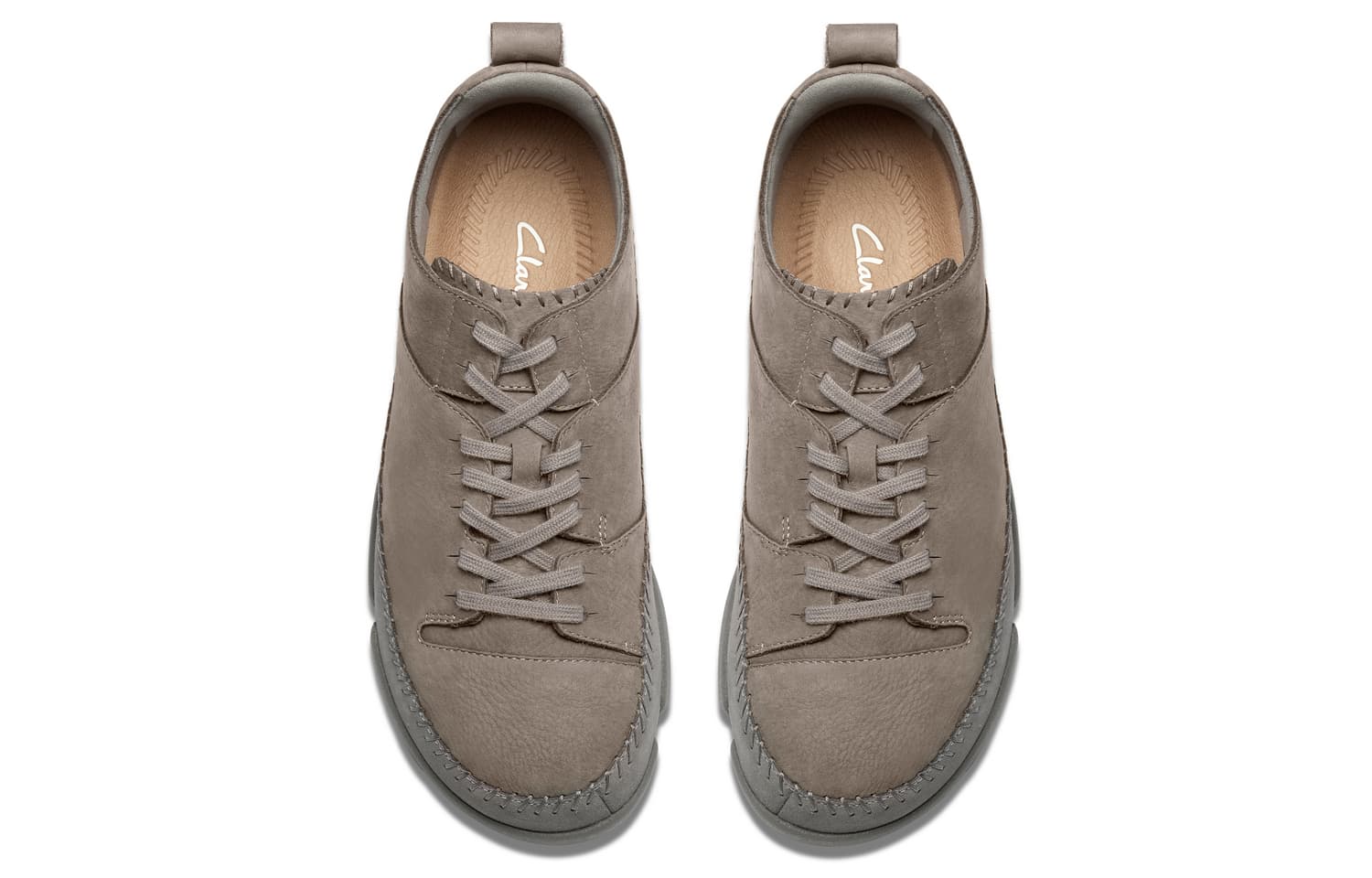 Ботинки Clarks Коровья кожа Повседневная обувь Мужская Серый - изображение 3