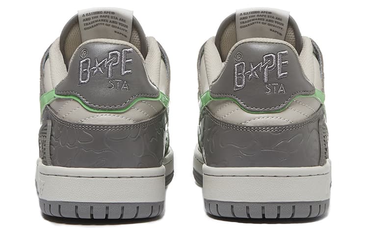Кроссовки A BATHING APE SK8 Sta Grey Green - изображение 4