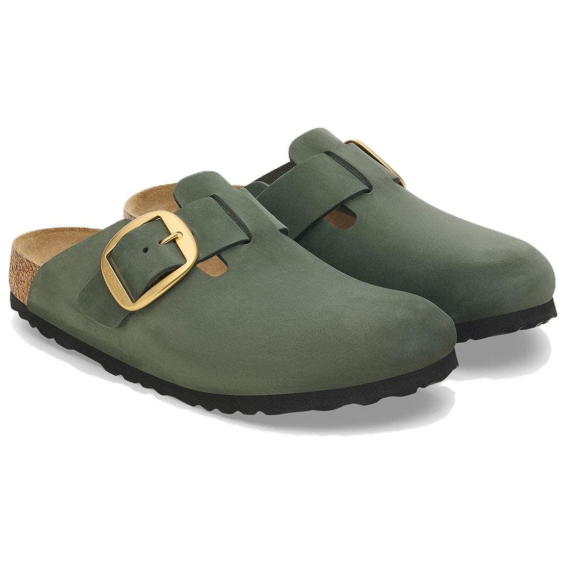 Сандалии Birkenstock Boston Модный Домашние тапочки с закрытым носом Унисекс Зеленый Регулярный - изображение 3