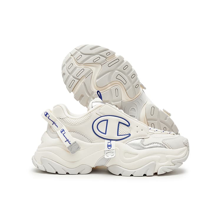 Кроссовки Champion Low Top Crepe Sneakers Unisex Молочно-белый Чемпион Синий - изображение 4