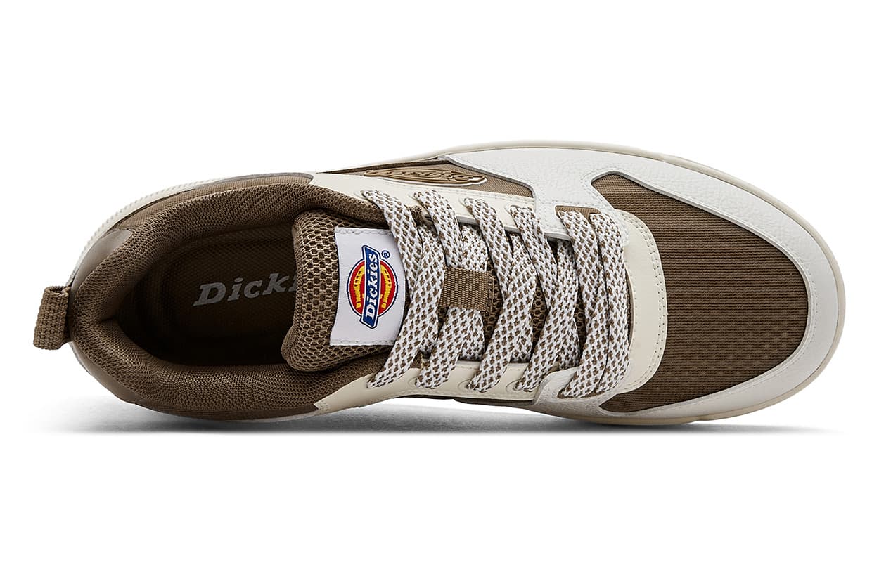 Кроссовки Dickies Низкие Кроссовки для Скейтбординга Мужские Белые Коричневые - изображение 3