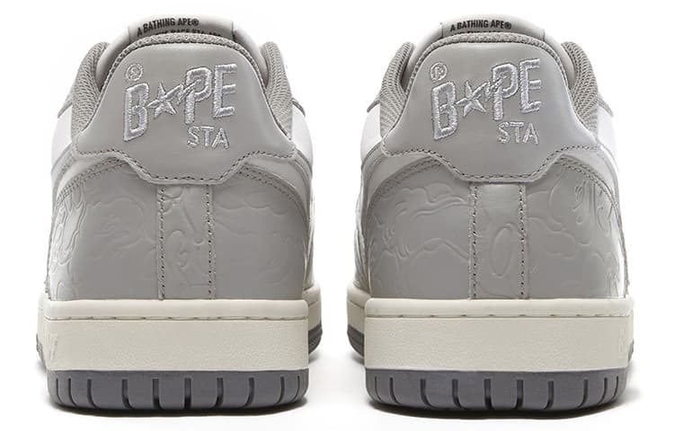 Кроссовки A BATHING APE Bape Court Sta Low White Grey - изображение 3