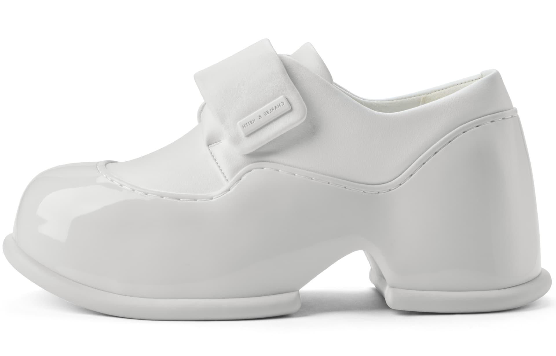 Лоферы CHARLES&KEITH PU Модный Лоферы на платформе с застежкой на липучке 6см Женский - изображение 2