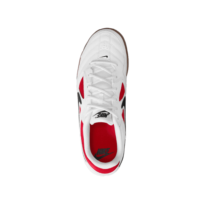 Кроссовки Nike Gato Кожа Удобная Низкий Верх Повседневная Обувь Мужская Белая Красная - изображение 4