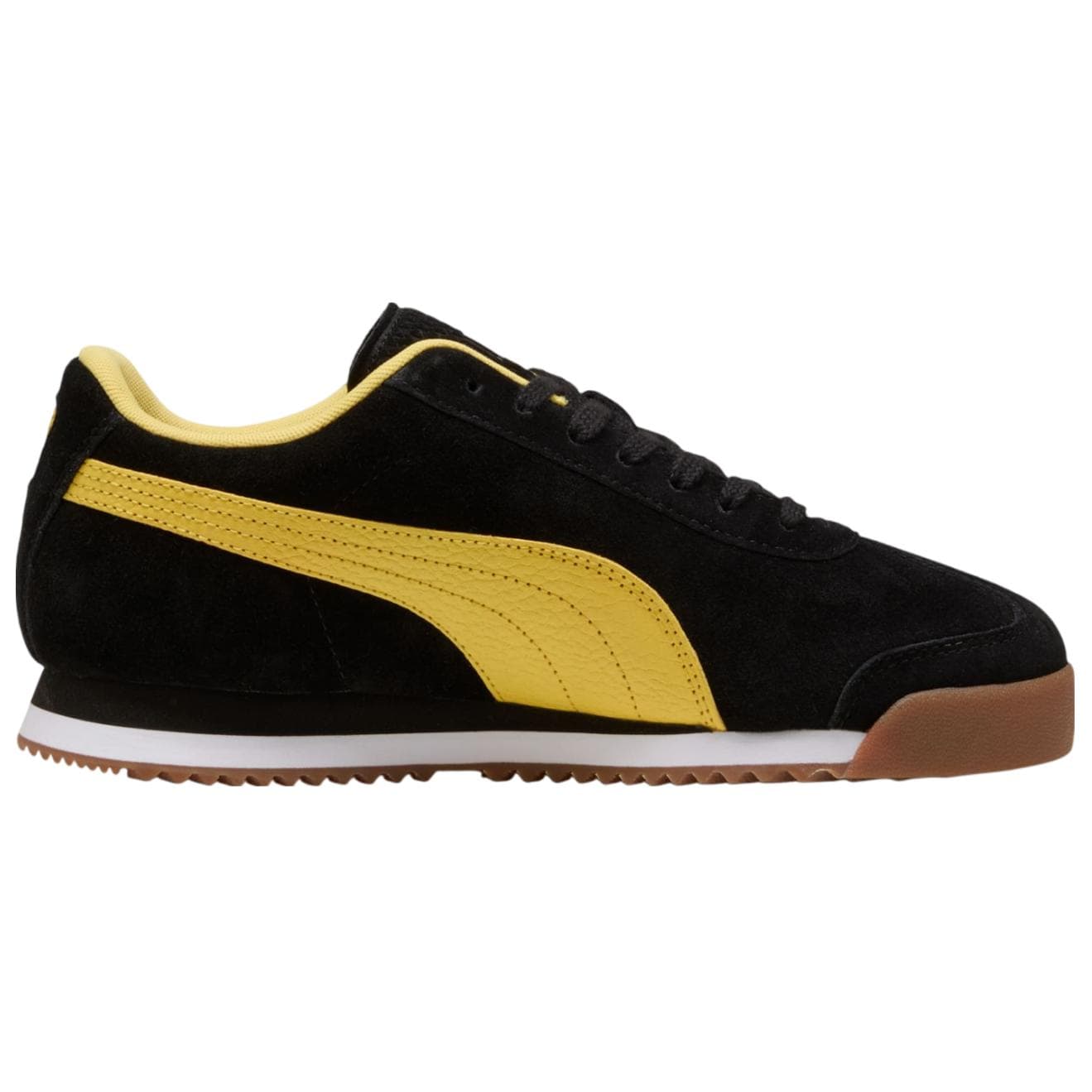 Кроссовки Puma Roma Low Casual Shoes Унисекс Черный Желтый - изображение 2