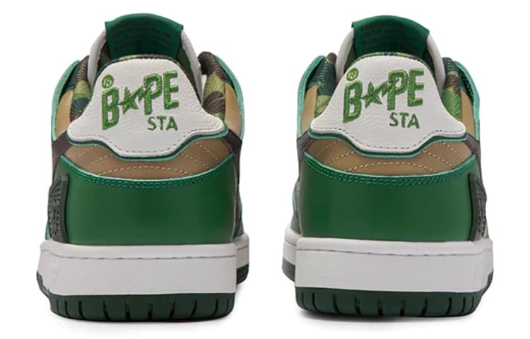 Кроссовки A BATHING APE SK8 STA Classic Green - изображение 5
