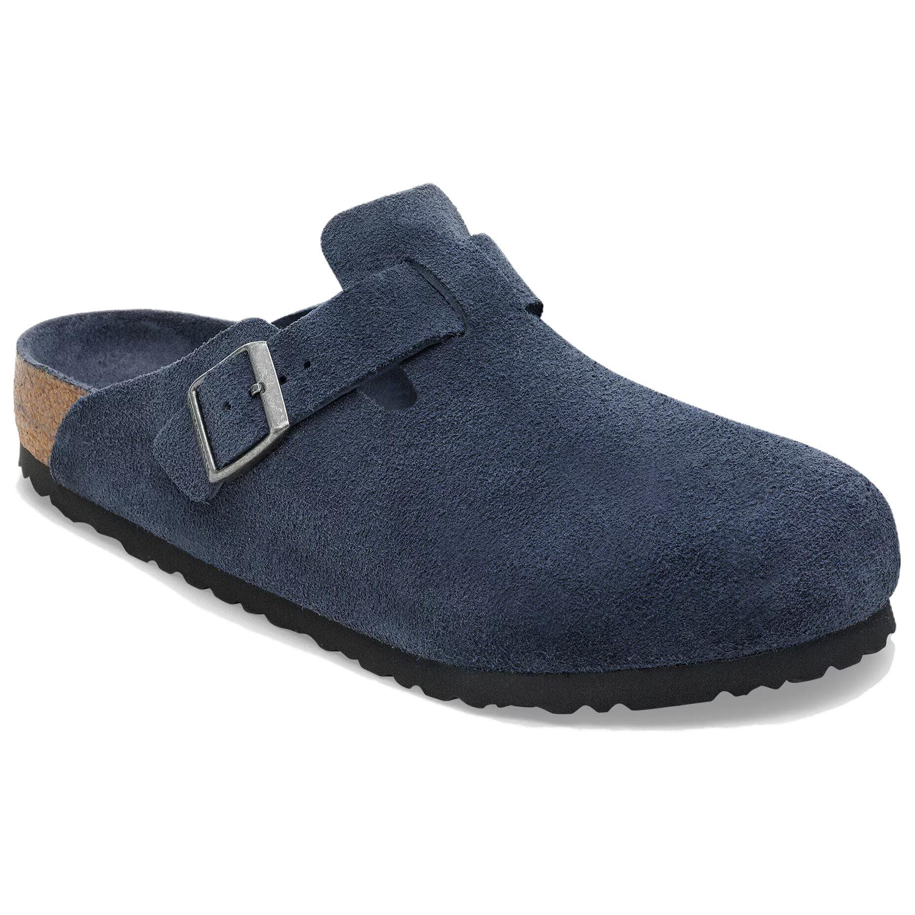 Сандалии Birkenstock Бостон Отсутствие специальных функций Закрытые тапочки Унисекс Синий Обычный (стандартный) Свободный покрой - изображение 2