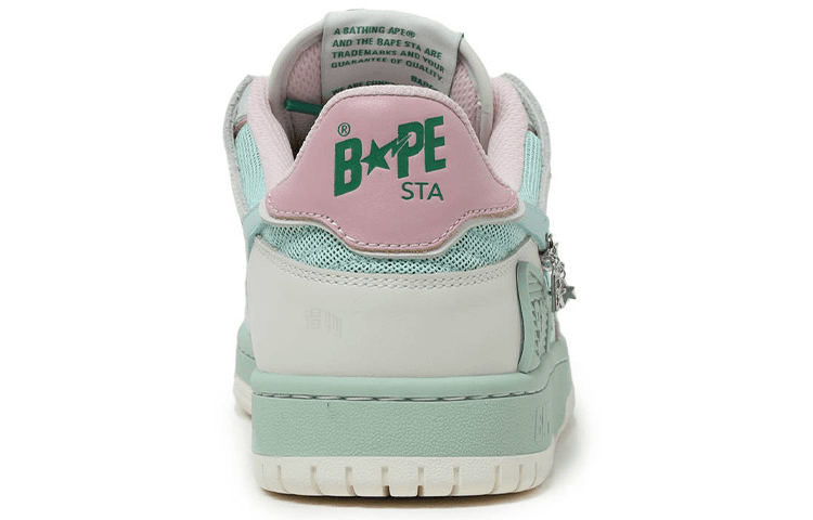 Кроссовки Bapy x A BATHING APE SK8 STA Low Green - изображение 4