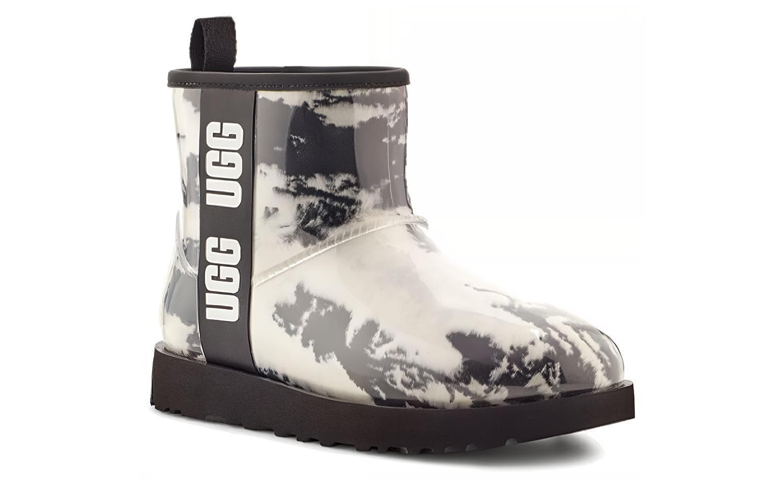 Ботинки зимние UGG Classic Clear Mini Marble Black White - изображение 2
