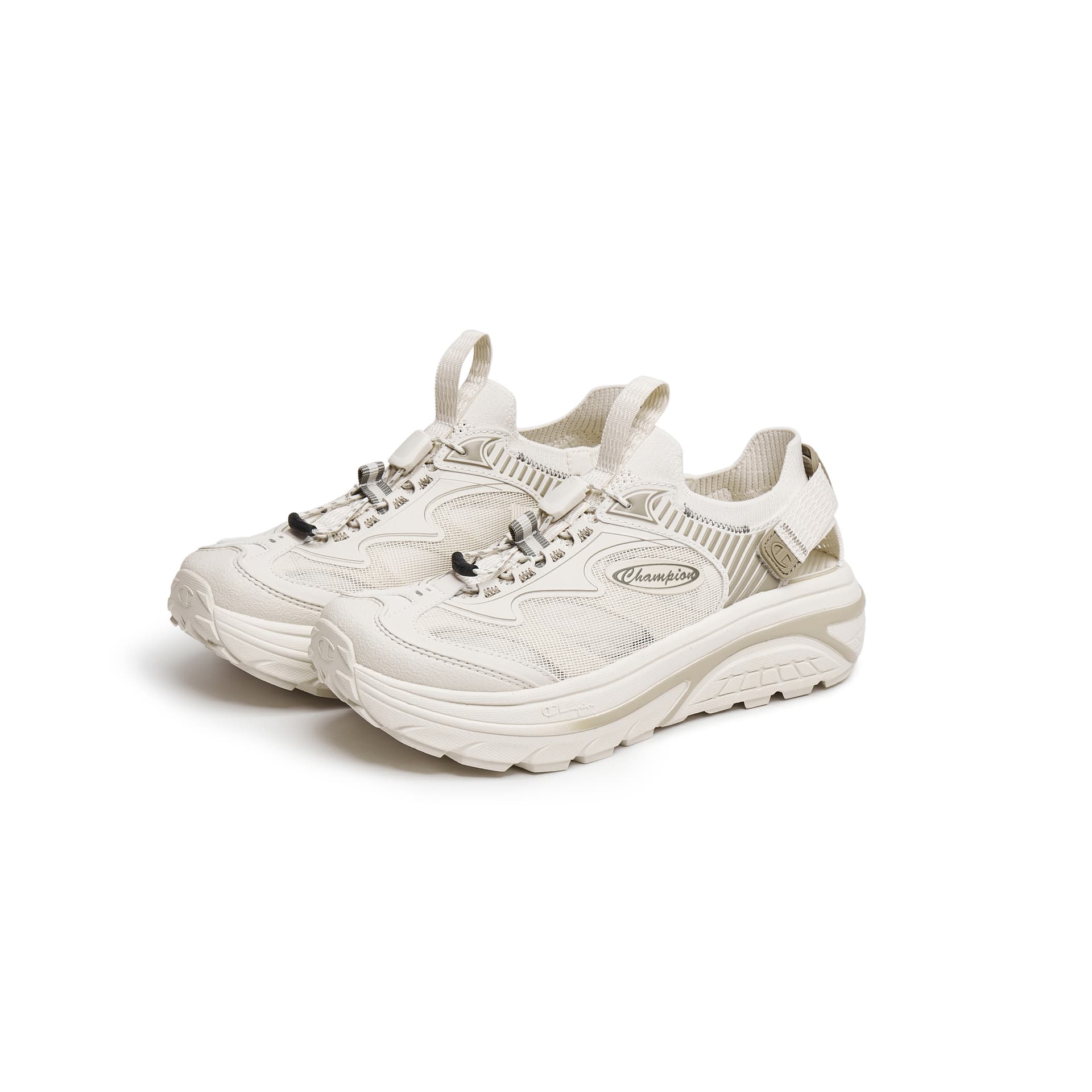Шлёпанцы Champion Spark Synthetic Leather One Шнуровка Сандалии Мужские Лен Песочный - изображение 2