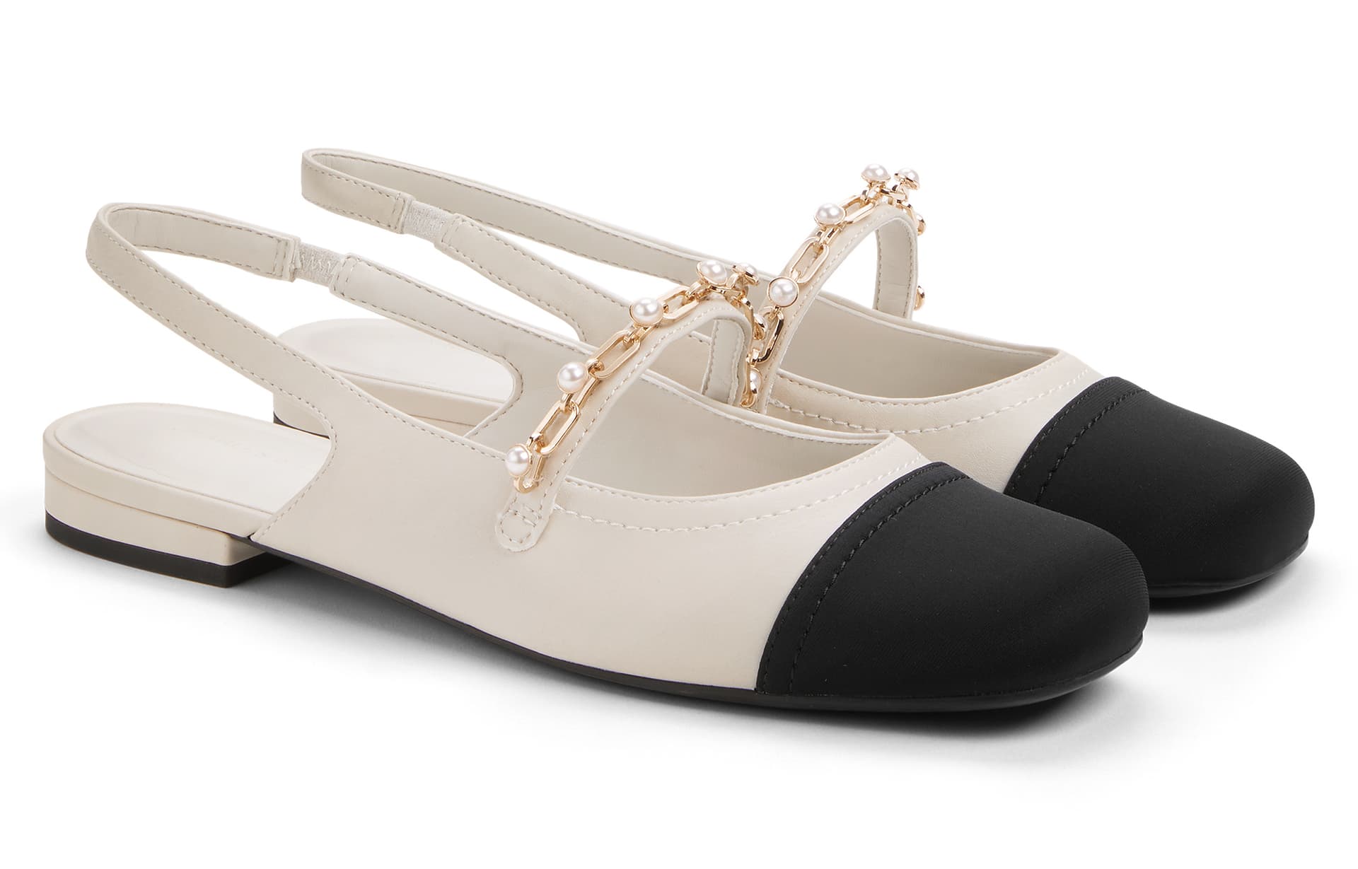 Тапочки Charles & Keith Tweed Slingback Flats - изображение 2