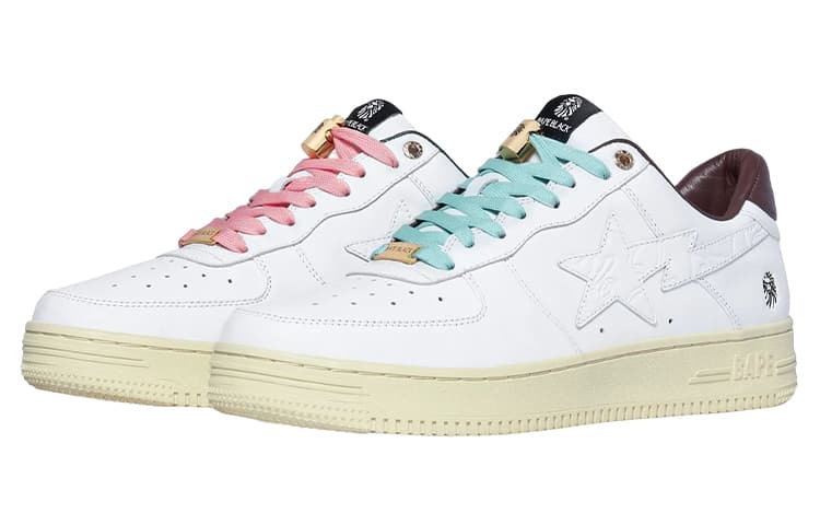 Кроссовки BAPE BLACK x A BATHING APE STA White - изображение 2