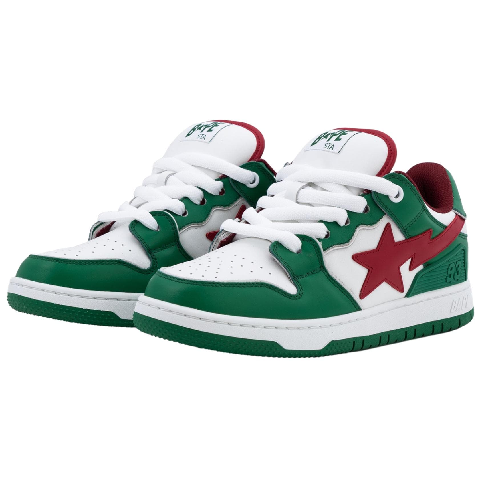 Кроссовки A BATHING APE SK8 LOW Скейтборд Обувь Унисекс Зеленая - изображение 2
