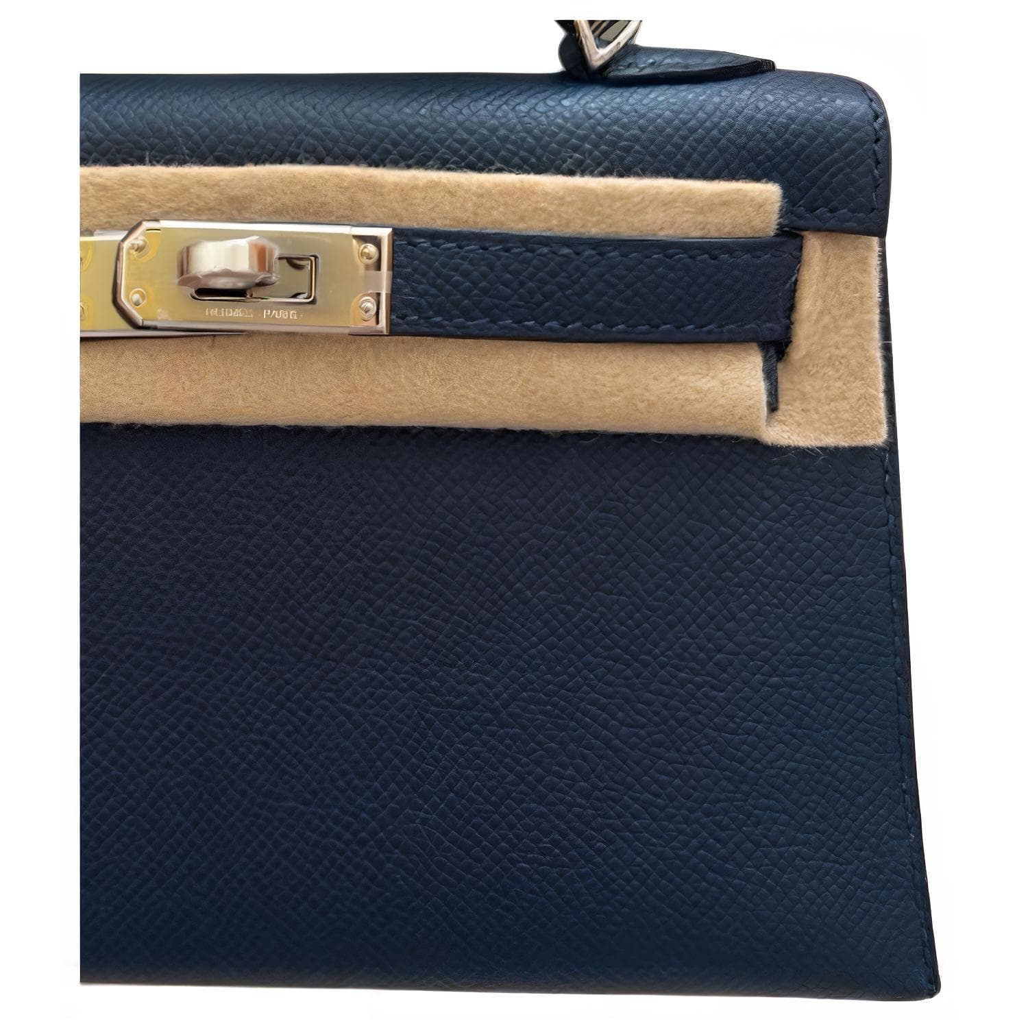 Сумка HERMES Mini Kelly Epsom 7K Bleu Abysse - изображение 3
