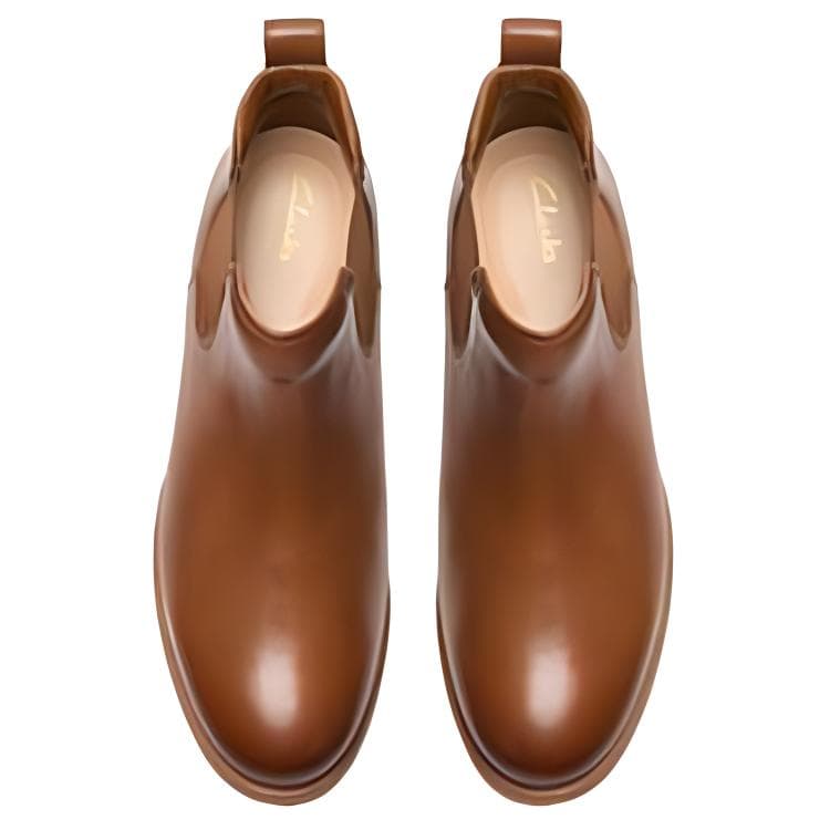Ботинки челси Clarks Коровья кожа Короткий Челси Женские Коричневый - изображение 5