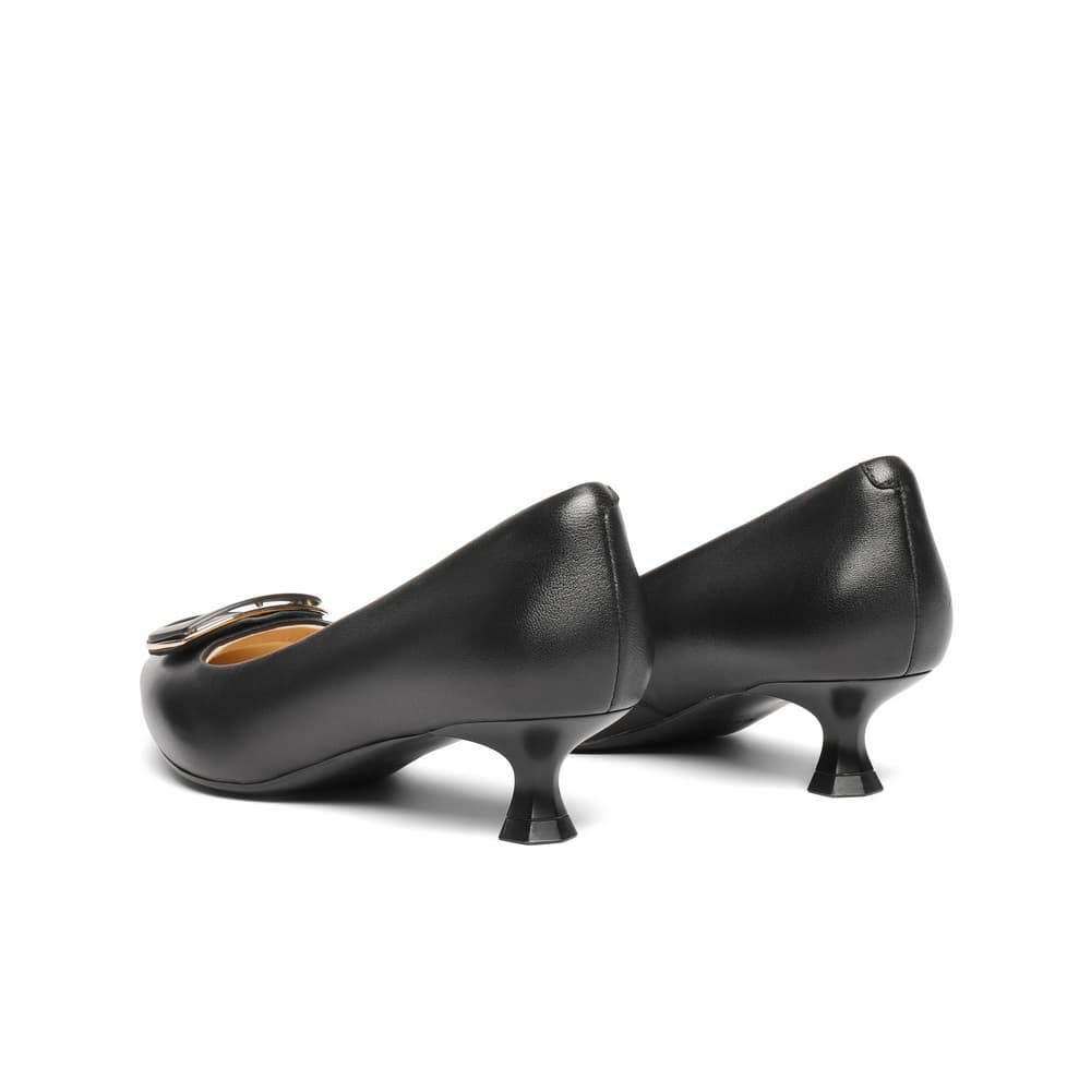 Туфли BELLE Sheepskin High Heels 4CM Женские Черные - изображение 8