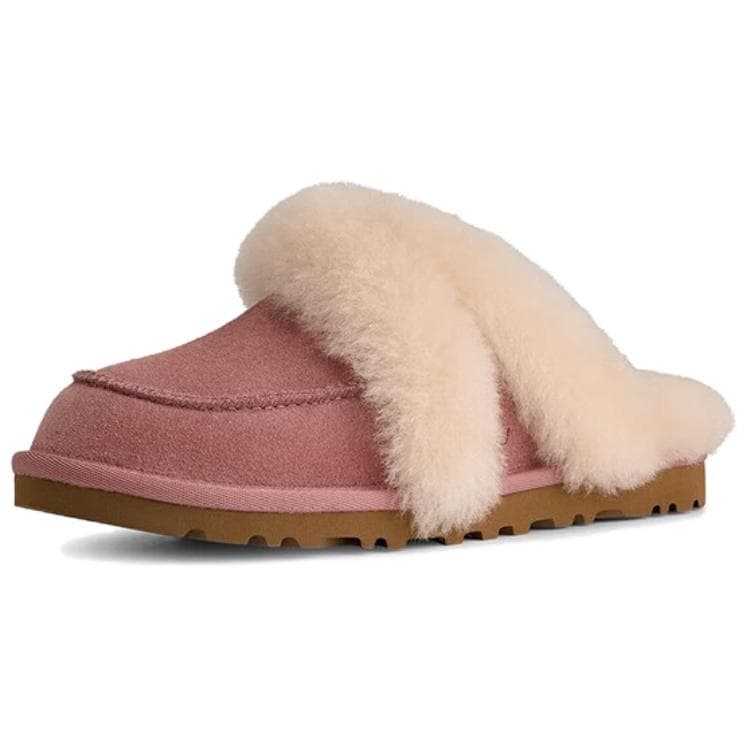 Сандалии UGG Повседневная коллекция Loria Мех Лаконичная мода С флисовой подкладкой Мюли Домашние тапочки Женские Розовые - изображение 1