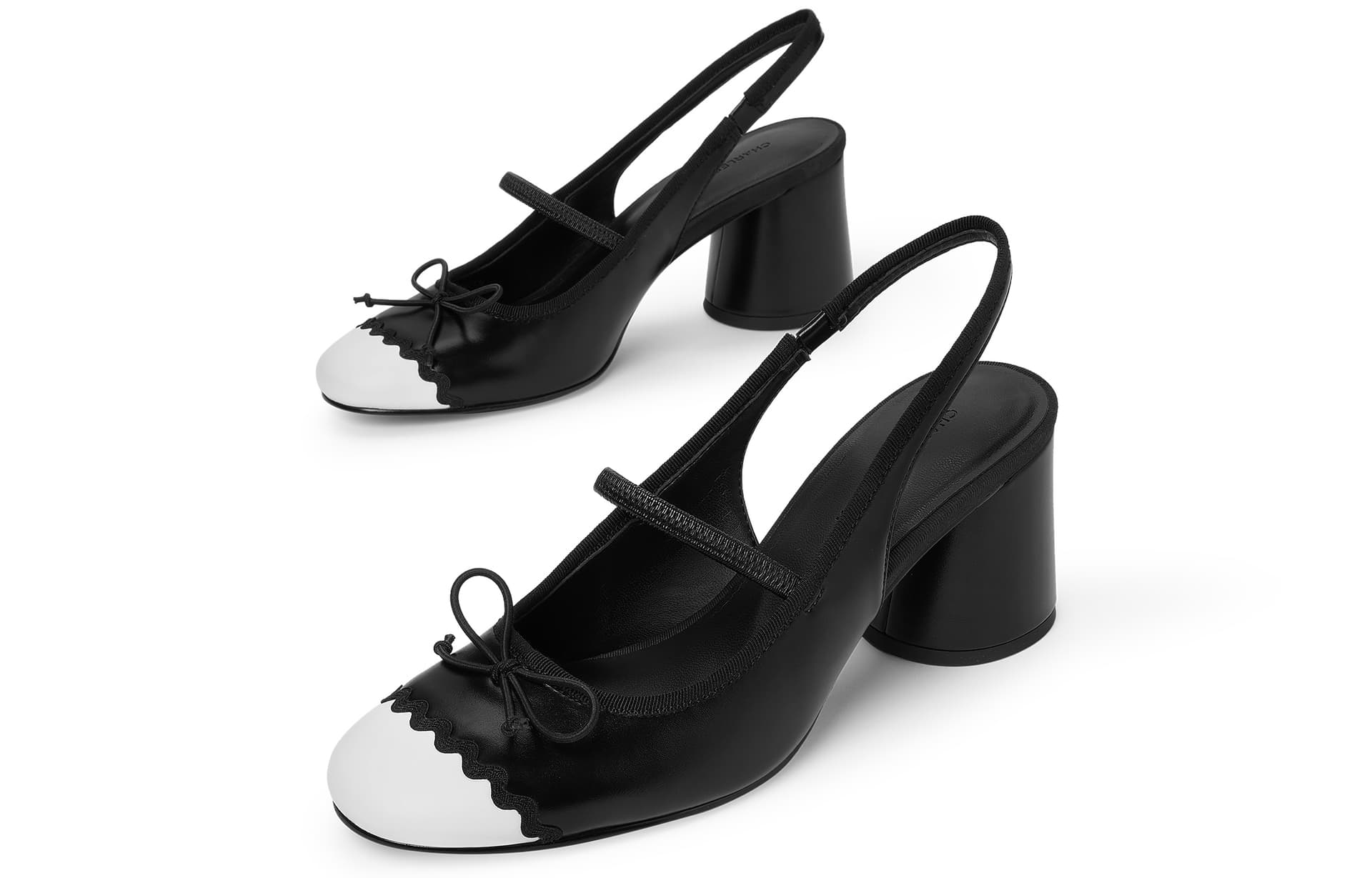 Туфли CHARLESKEITH ck PU 6.5cm CreamBlack - изображение 3