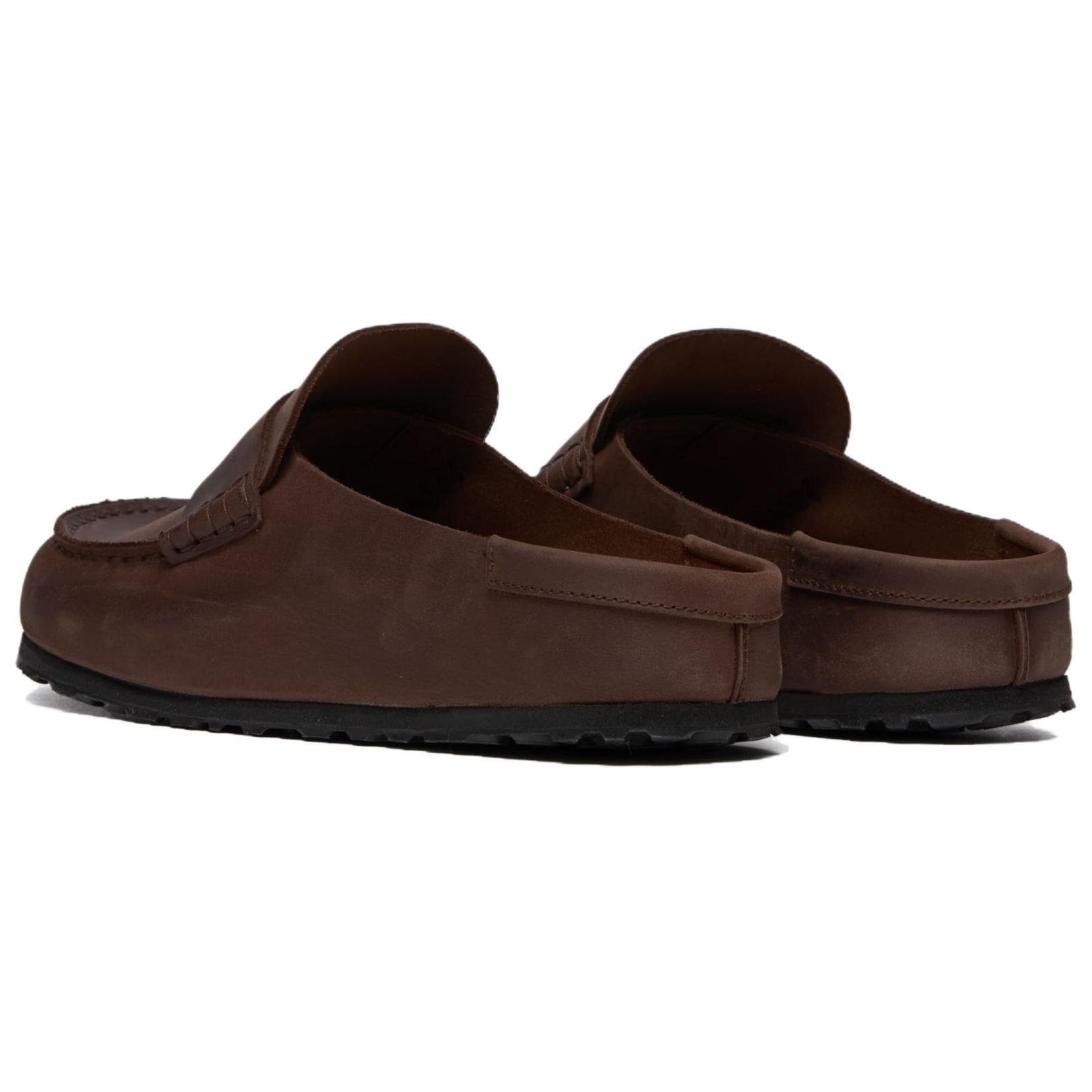 Сандалии Birkenstock Naples Резиновая подошва Отсутствие специальных функций Закрытые тапочки Унисекс Темно-кофейный - изображение 4