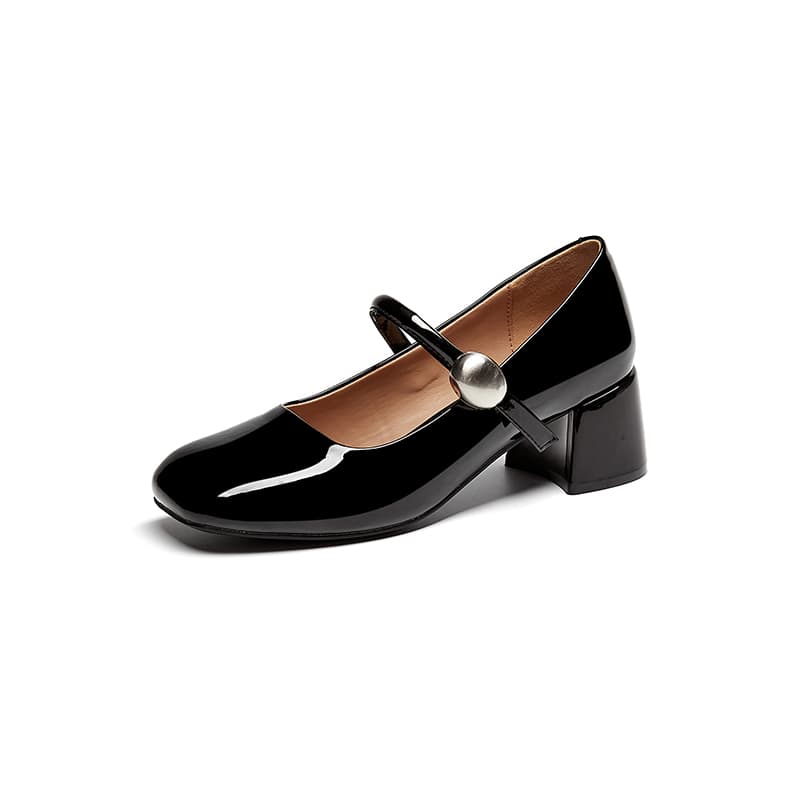 DAPHNE Грубый каблук Туфли Мэри Джейн 5cm Женские - изображение 2