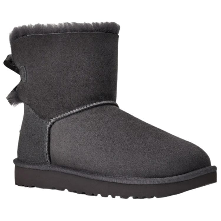 Ботинки зимние UGG Mini Bailey Bow II Зимние ботинки Женские Обсидиан - изображение 3