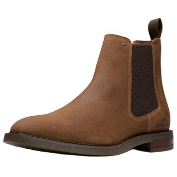 Ботинки челси Clarks Короткий Челси Мужской Светло-Коричневый - изображение 3