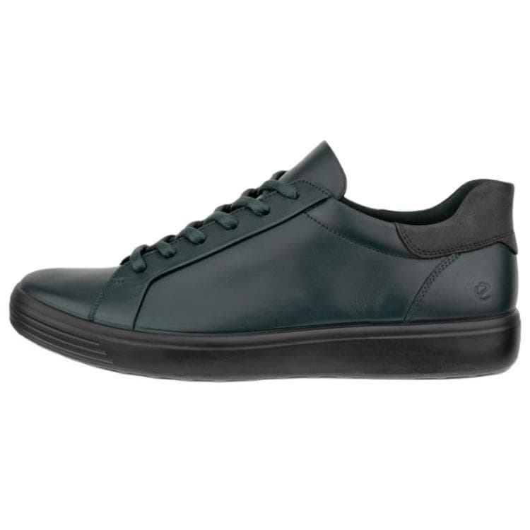 Кроссовки Ecco Soft 7 Кожа Низкие Кроссовки для скейтбординга Мужские Зеленые - изображение 1