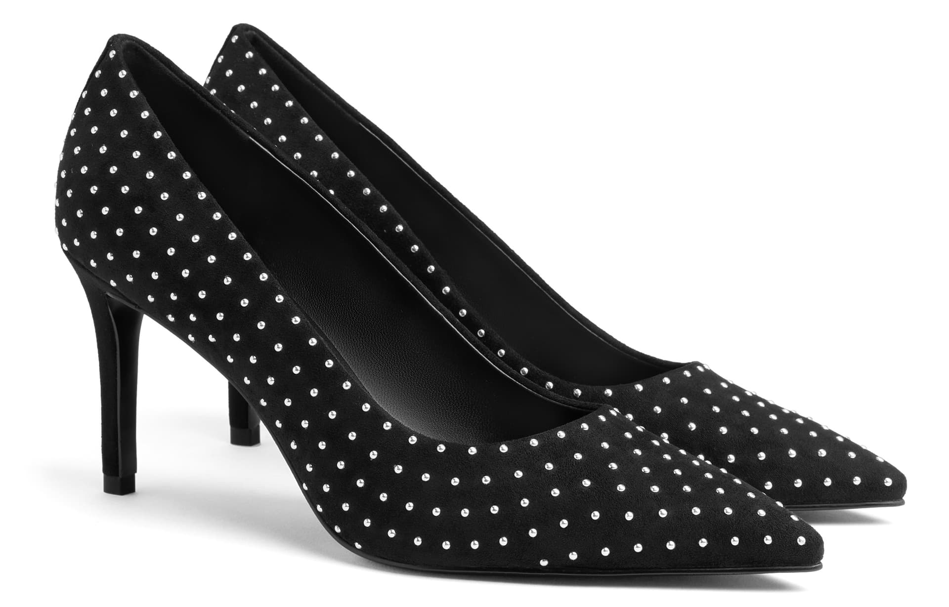 Туфли CHARLES&KEITH Женские туфли-лодочки с узким каблуком 8 см острый носок ткань для офиса вечеринки - изображение 2
