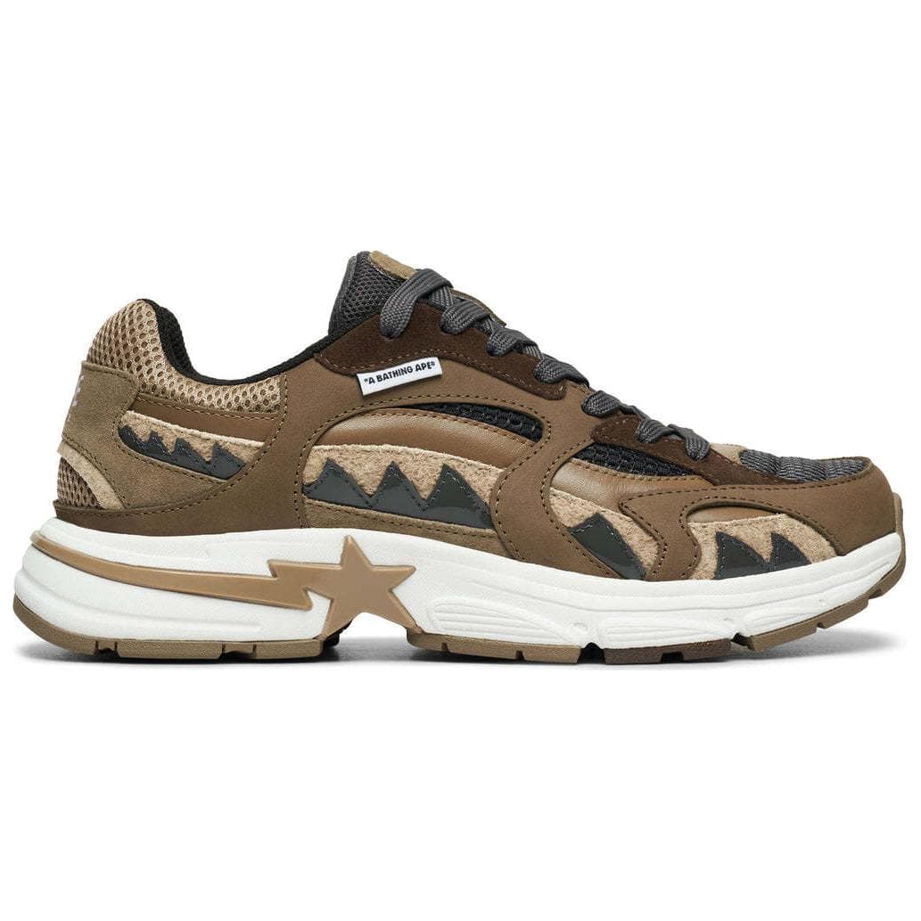 Кроссовки A BATHING APE SHARK STA Коровья кожа Противоскользящие Низкие повседневные мужские туфли - изображение 5