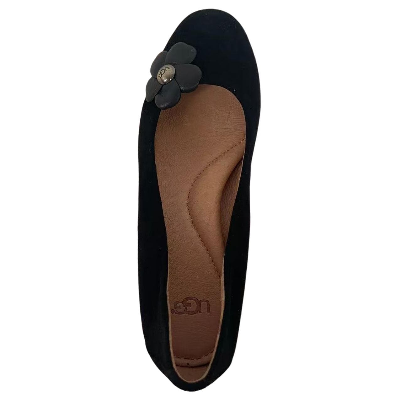 Туфли UGG Fleur POPPY Овчина Грубый каблук Высокие каблуки 3,5 см Женские Черный - изображение 3
