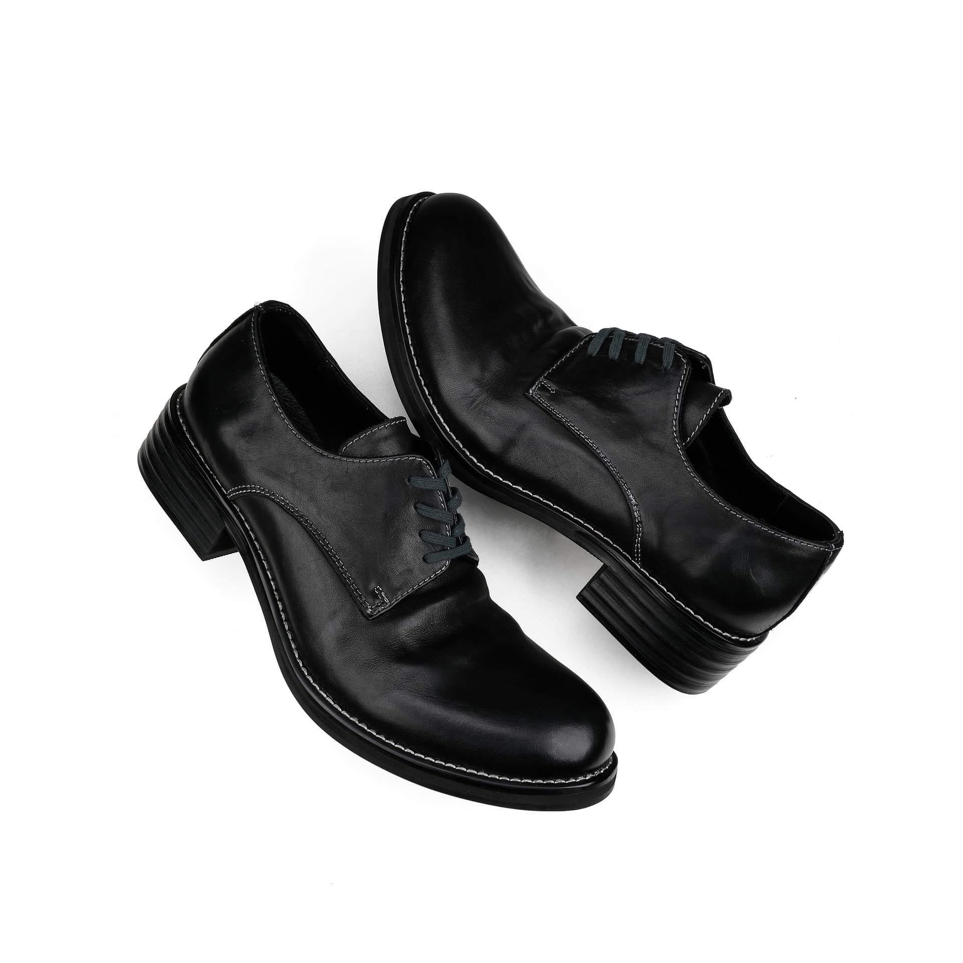 HANQIAORIJI Black Blood Collection Повседневные кожаные туфли Унисекс - изображение 4